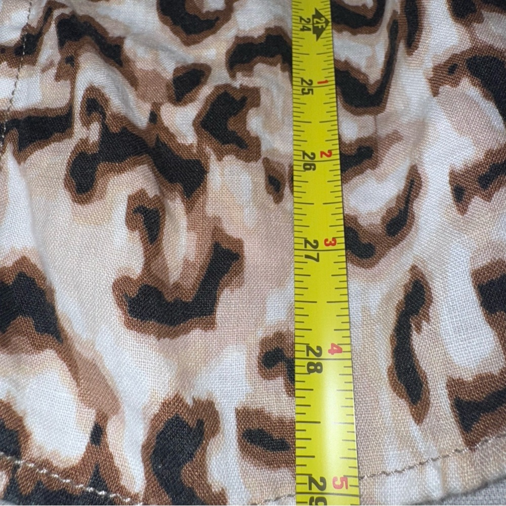 Ruby Rd. Animal Print Linen Blouse 1X - Picture 8 of 9